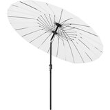  Zunanji senčnik z aluminijastim drogom 270 cm peščeno bel, (20692460) | Shoptok.si
