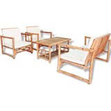 The Living Store Vrtna sedežna garnitura z blazinami 4-delna bambus - Zunanja Sedežna Garnitura, (21458716) | Shoptok.si