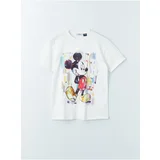 LC Waikiki Crew Neck Mickey Mouse Printed Short Sleeve Women's T-Shirt