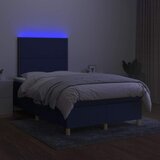  s oprugama i madracem LED plavi 120 x 190 cm od tkanine | shoptok.hr