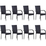  9-dijelni vrtni blagovaonski set crni | shoptok.hr