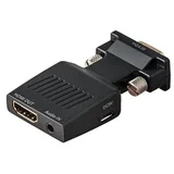 Adapter-konvertor VGA (M) - HDMI (Ž) plug in