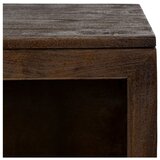 Ixia Smeđa vitrina od masivnog manga 80x100x40 cm Ravi – | shoptok.hr