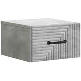  Stenski nočni omarici Betonsko siva 34,5 x 33 x 20 cm, (5000209500) | Shoptok.si