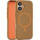 leather grip magsafe maska za iphone 17 - narandžasta | Eponuda.com
