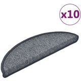  Otirači za stepenice 10 kom 56x17x3 cm tamnosivi | shoptok.hr
