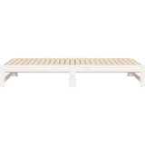  Izvlečna dnevna postelja bela 2x(90x190) cm trdna borovina, (20726054) | Shoptok.si