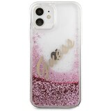Guess Maska za telefon Faceplate Liquid Glitter Vintage Script za iPhone 12 mini pink Cene