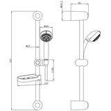 STIL set za tuš klizni držač s tušem i crijevom 150 cm | shoptok.hr
