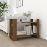 vidaXL knjižna omara/pregrada medeno rjava 80x35x56,5 cm trden les Cene
