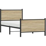  Metalni okvir kreveta bez madraca boja hrasta sonome 80x200 cm | shoptok.hr