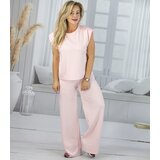 Pri Women's tracksuit t-shirt with cushioned wide pants in butter fabric MAVA | shoptok.hr