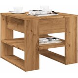 vidaXL Klubska mizica artisan hrast 55,5x55x45 cm inženirski les Cene