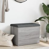  Klupa za cipele siva boja hrasta 62x42x45 cm konstruirano drvo | Eponuda.com