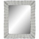  Zidno ogledalo DKD Home Decor Bijela Cottage pleteno 53 5 x 4 x 62 5 cm | shoptok.hr