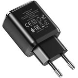 Hoco - Zidni punjač Charmer (N6) - 2xUSB-A, Q.C 3.0, 18W, 3.0A - crni | shoptok.hr