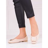 SHELOVET Beige suede ballerinas Cijene