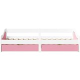 vidaXL Dnevna postelja z 2 predaloma brez vzmetnice IRUN 90x200cm | Shoptok.si
