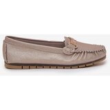 S. BARSKI Glitter Flat Moccasins Made Of Natural Leather D&A | shoptok.hr