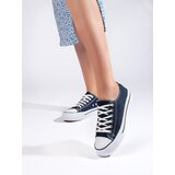 Shelvt Navy blue women's sneakers Cene