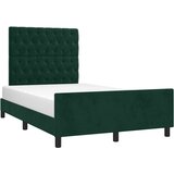  Okvir kreveta bez madraca tamnozeleni 120x190 cm baršunasti | shoptok.hr