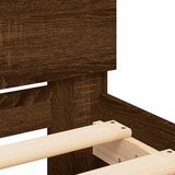  Okvir kreveta s uzglavljem boja hrasta 120x190 cm | shoptok.hr