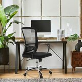 MID.YOU Pisarniški Stol Star-tec S, Črna | Shoptok.si