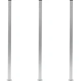 Stupovi za ogradu 3 kom aluminijski 185 cm