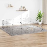  Kavez za ljubimce sa 60 panela i vratima crni 35x35 cm čelični | Eponuda.com