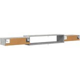 TV ormar za montažu na zid Zidna montaža Betonska siva - Betonska siva 220 cm | shoptok.hr