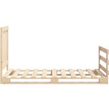  Okvir kreveta s uzglavljem 90 x 200 cm od masivne borovine | shoptok.hr