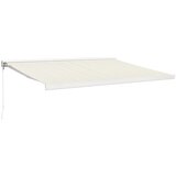 vidaXL Zložljiva tenda krem 4x3 m blago in aluminij, (20760099) Cene