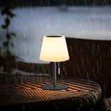  LED prigu&amp;scaron;iva solarna lampa LED/2W/5V USB 1200 mAh IP44 bela/crna Slike