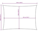  Jedro protiv sunca od tkanine Oxford pravokutno 3 x 5 m žuto | shoptok.hr