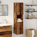 vidaXL Kupaonski viseći ormarić staro drvo 30x30x130 cm | shoptok.hr