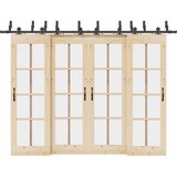 vidaXL Pribor za klizna vrata 152,5 cm čelični crni | shoptok.hr