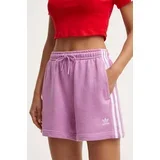 Adidas Kratke hlače ženske, roza barva, IY2155