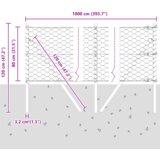vidaXL Hexagonalna ograja Zelena 0.8x10 m Jeklo | Shoptok.si