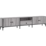 TV omarica s predalom siva sonoma 200x25x44 cm inženirski les | Shoptok.si