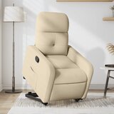  The Living Store Naslanjač s funkcijo vstajanja krem blago - Dvižni Naslanjač, (21501901) | Shoptok.si