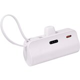  Power bank prenosiva baterija privezak 5000mAh 15W Type C bela Cene