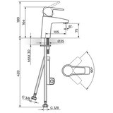 Rosan baterija za lavabo cubo JC30101 ROS001 | Eponuda.com