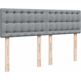  Krevet box spring s madracem svjetlosiva 160x200 cm tkanina Slike