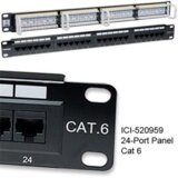 Intellinet 1U 24-port UTP Cat6 črn patch panel Cene