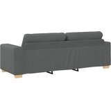 SOFA 3 pcs Tamno siva 221 x 80 x 80 cm Platnasta tkanina | shoptok.hr