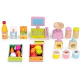 ECO TOYS Drvena dečija pijaca sa vagom, POS terminalom i dodacima, 20 delova – EcoToys | Eponuda.com