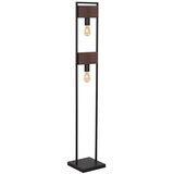  klausen 107002 - podna lampa hard 2xE27/11W/230V drvo/crna | Eponuda.com