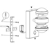 Eglo sesimba a a 1 spoljna zidna lampa/2, led, 2x3,7w, srebrna | Eponuda.com