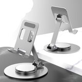 INF srebrno kovinsko stojalo za telefon - S512: vrtenje za 360°, zložljivo in univerzalno, (21664022) Cene