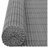 Dvostrana vrtna ograda 110 x 400 cm siva | shoptok.hr